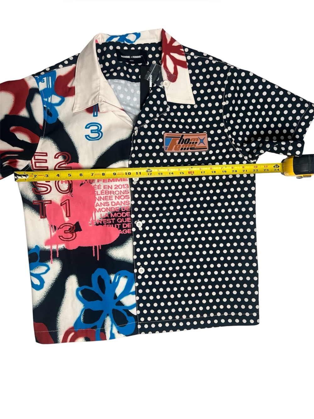 Men's Short Sleeve Mixed-Print Polo Shirt - Multicolor